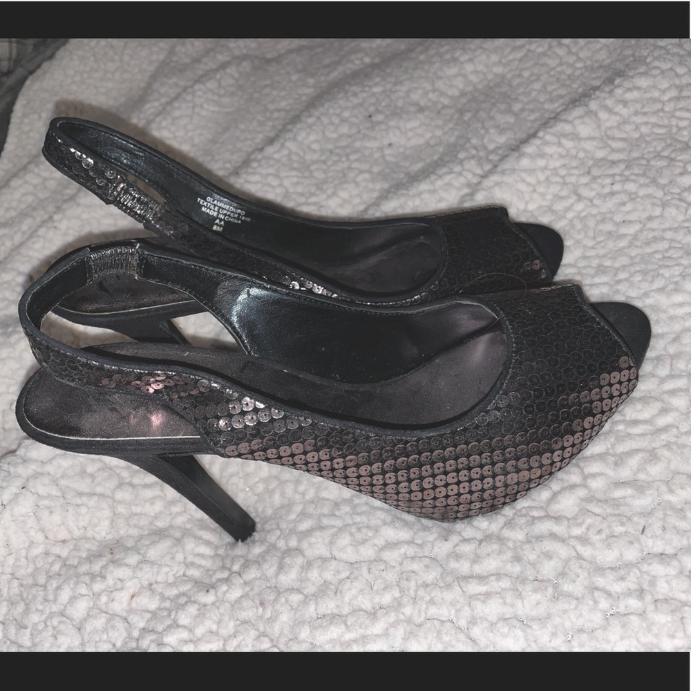 Sexy Nine West heels black